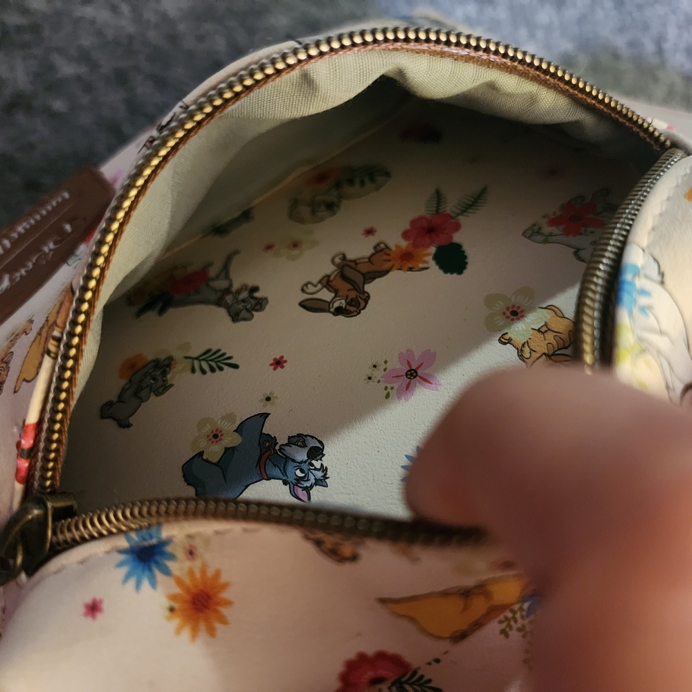 Loungefly Disney Pets Dogs & Cats Floral Backpack *FLAW - Picture 10 of 15